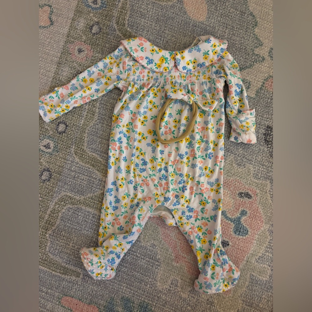 Angel Dear Smocked with Headband